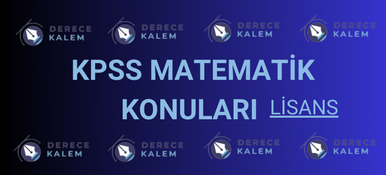 KPSS matematik konuları