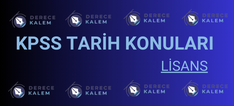KPSS Tarih konuları
