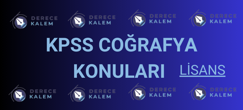 KPSS Coğrafya konuları