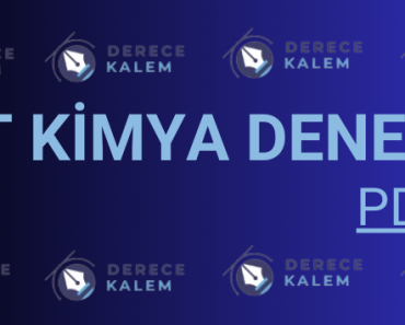 2025 AYT Kimya Deneme PDF