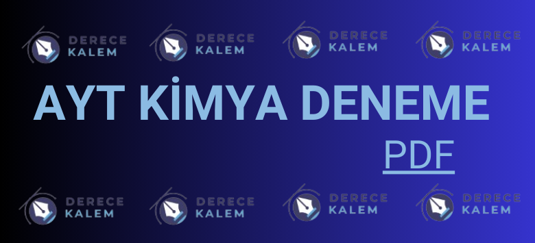 AYT Kimya dneme pdf