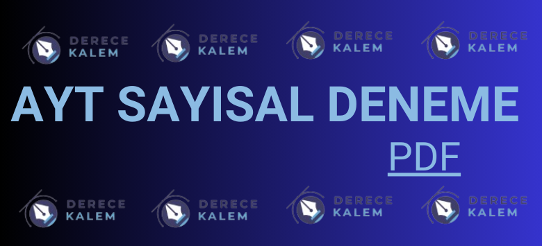ayt sayısal deneme pdf