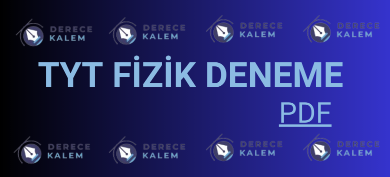tyt fizik deneme pdf