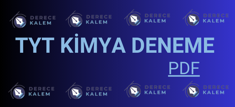 tyt kimya deneme pdf