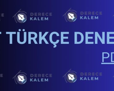 2025 TYT Türkçe Deneme PDF