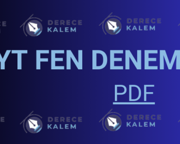 2025 AYT Fen Deneme PDF İndir