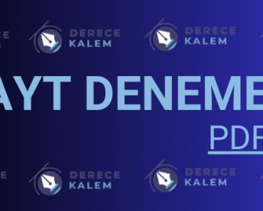2025 AYT Deneme PDF İndir
