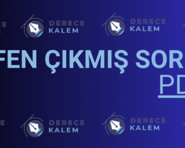 AYT Fen Çıkmış Sorular PDF