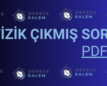 AYT Fizik Çıkmış Sorular PDF