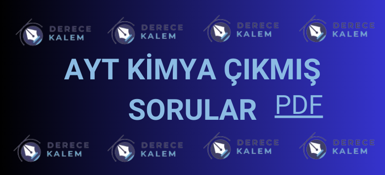 ayt kimya çıkmış sorular pdf