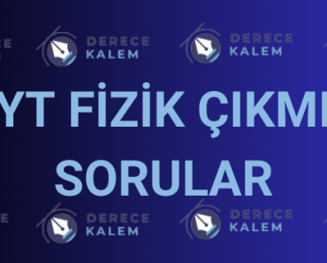 TYT Fizik Çıkmış Sorular PDF