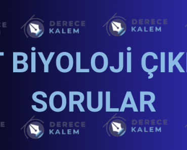 TYT Biyoloji Çıkmış Sorular ve Cevapları (PDF)