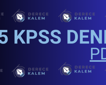 KPSS Deneme PDF 2025