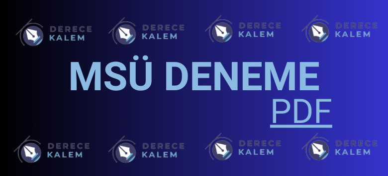 msü deneme pdf
