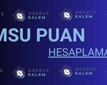 MSÜ Puan Hesaplama |Sıralama hesaplama